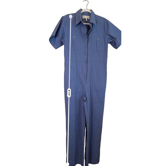 MARA HOFFMAN Kailyn Recycled Cotton Utility Jumpsuit - Blue size small - Picture 5 of 15